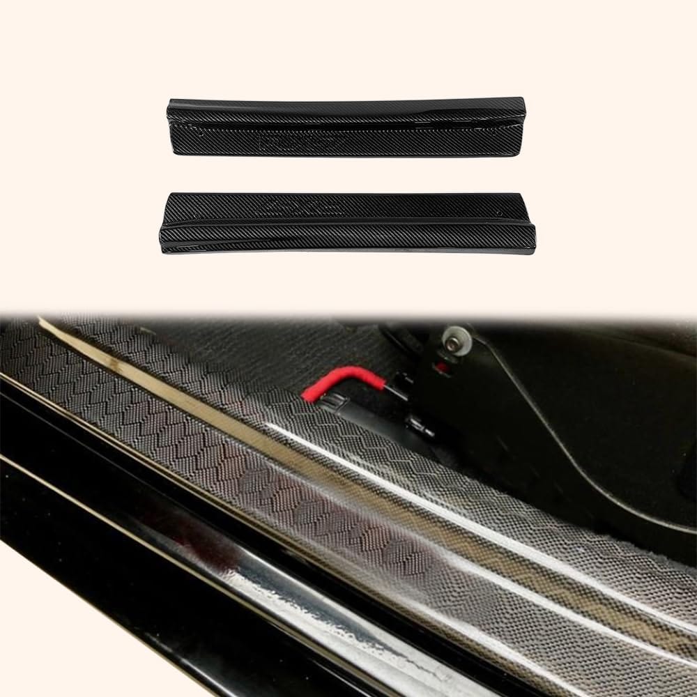Kazento For Mazda RX-7 FD RX7 FD3S KZ Style Carbon Fiber Side Door Sill Panel Cover Pair