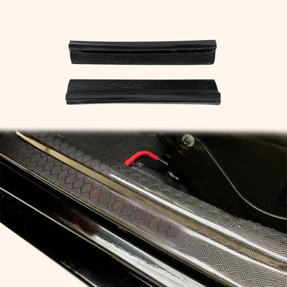 Kazento For Mazda RX-7 FD RX7 FD3S KZ Style Carbon Fiber Side Door Sill Panel Cover Pair