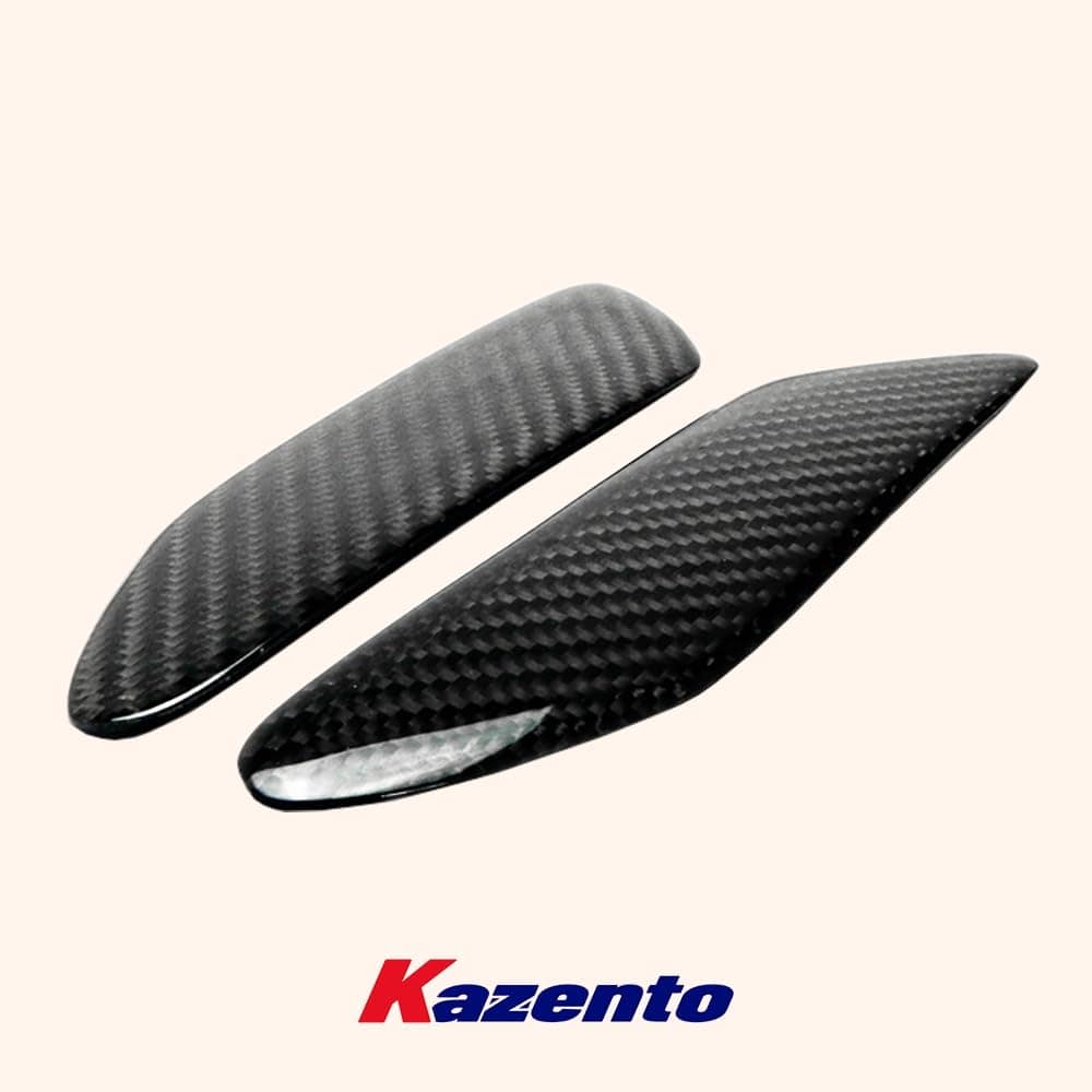 Kazento For Mazda RX-7 FD RX7 FD3S Mazdaspeed Carbon Fiber Rear Spoiler End Cap Add On Kazento Carbon Parts 车身侧板 FD3S-END-CF