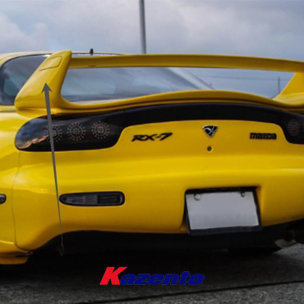 Kazento For Mazda RX-7 FD RX7 FD3S Mazdaspeed Carbon Fiber Rear Spoiler End Cap Add On Kazento Carbon Parts 车身侧板 FD3S-END-CF