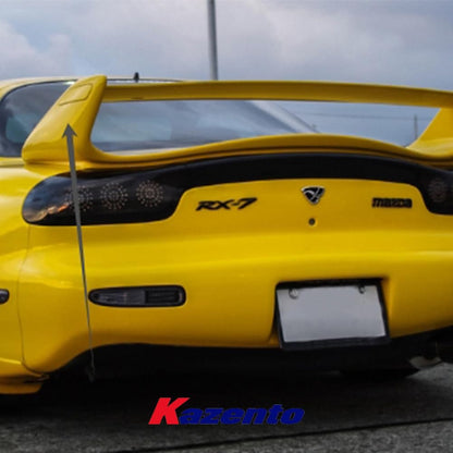 Kazento For Mazda RX-7 FD RX7 FD3S Mazdaspeed Carbon Fiber Rear Spoiler End Cap Add On Kazento Carbon Parts 车身侧板 FD3S-END-CF