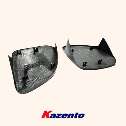 Kazento For Mazda RX-7 FD RX7 FD3S NACA Carbon Front Bumper Vented Headlight Cover Pair