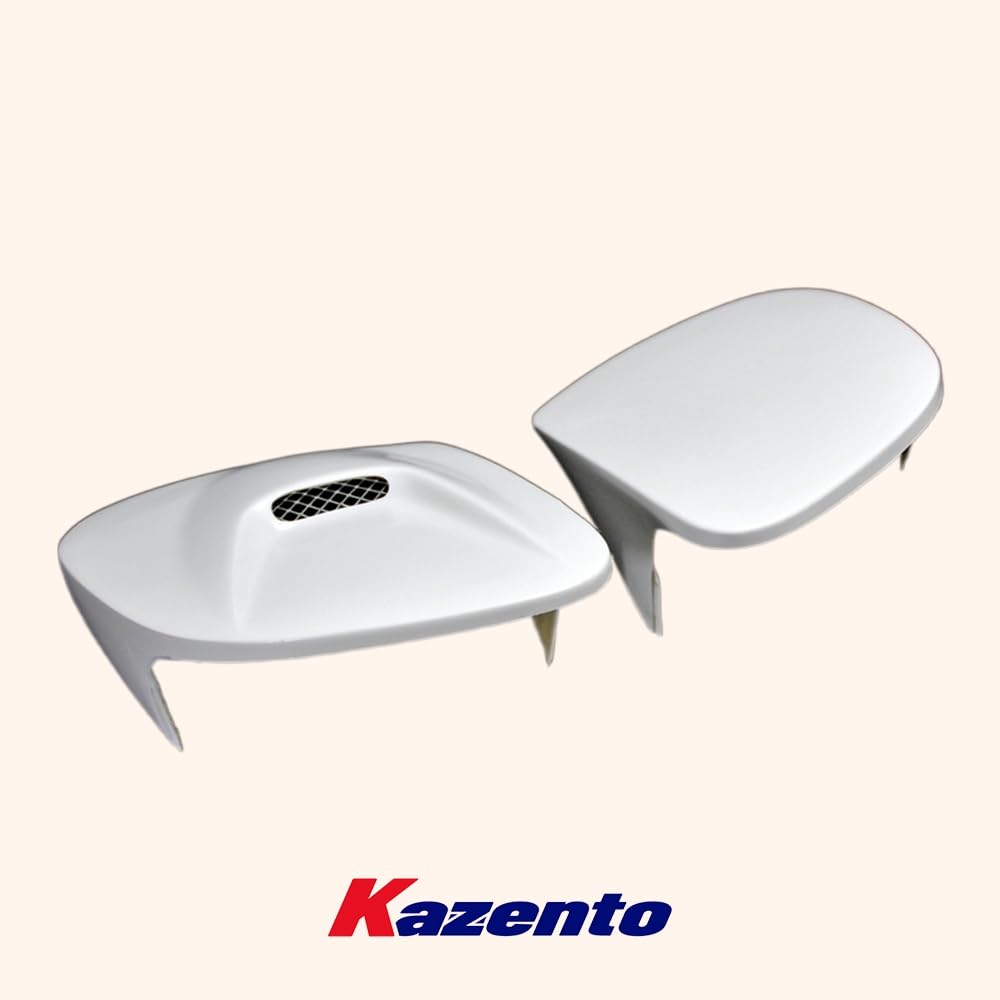 Kazento For Mazda RX-7 FD RX7 FD3S NACA FRP Unpaint Front Bumper Vent Headlight Cover Kazento Carbon Parts 车身侧板 FD3S-HL-V-2P-FRP