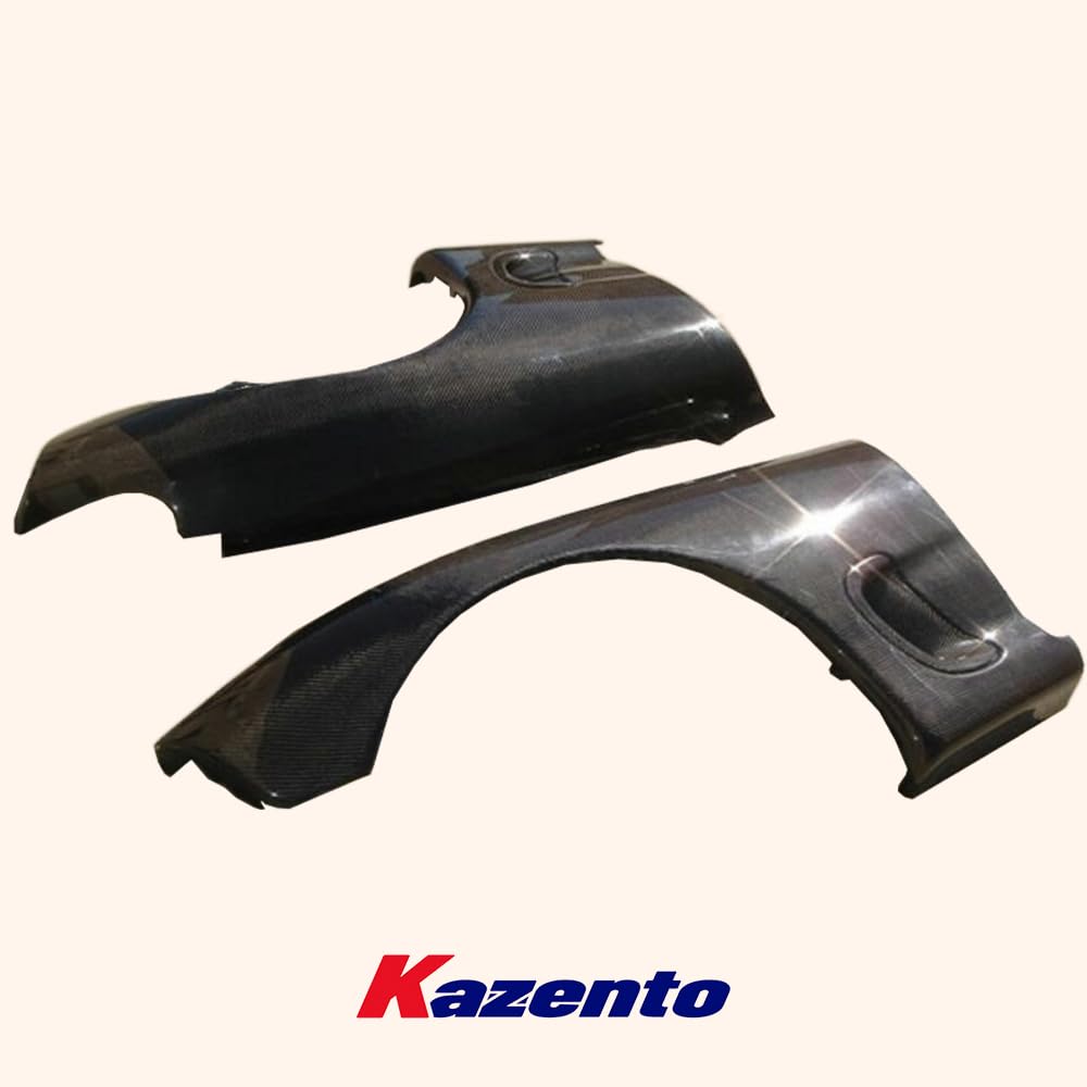 Kazento For Mazda RX-7 FD RX7 FD3S OE Style Carbon Fiber Front Bumper Fender Pair