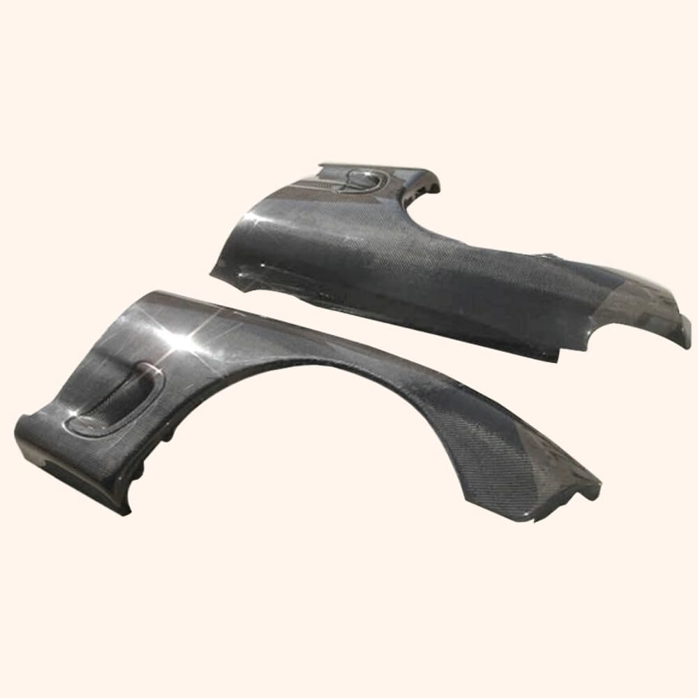 Kazento For Mazda RX-7 FD RX7 FD3S OE Style Carbon Fiber Front Bumper Fender Pair