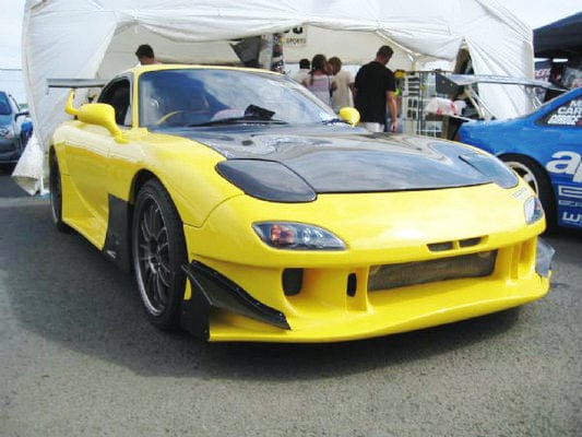 Kazento For Mazda RX-7 FD RX7 FD3S OEM FRP Unpaint Front Bumper Headlight Covers Pair