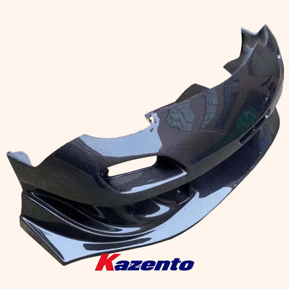 Kazento For Mazda RX-7 FD RX7 FD3S RE-GT Style Carbon Fiber Front Bumper Body Kits Kazento Carbon Parts 车身侧板 FD3S-FB-REGT-CF