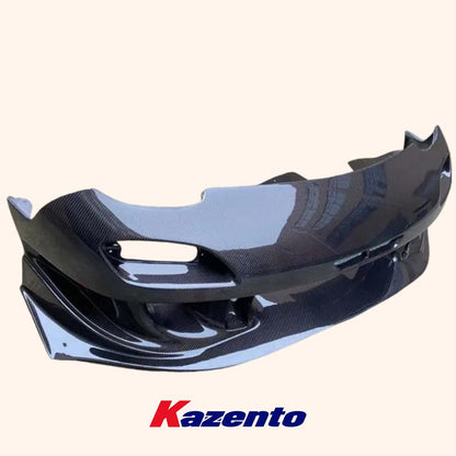 Kazento For Mazda RX-7 FD RX7 FD3S RE-GT Style Carbon Fiber Front Bumper Body Kits Kazento Carbon Parts 车身侧板 FD3S-FB-REGT-CF