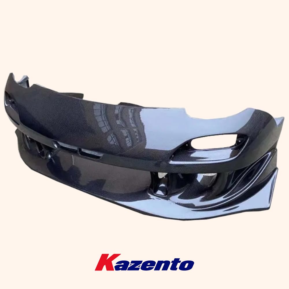 Kazento For Mazda RX-7 FD RX7 FD3S RE-GT Style Carbon Fiber Front Bumper Body Kits Kazento Carbon Parts 车身侧板 FD3S-FB-REGT-CF
