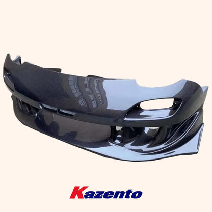 Kazento For Mazda RX-7 FD RX7 FD3S RE-GT Style Carbon Fiber Front Bumper Body Kits Kazento Carbon Parts 车身侧板 FD3S-FB-REGT-CF