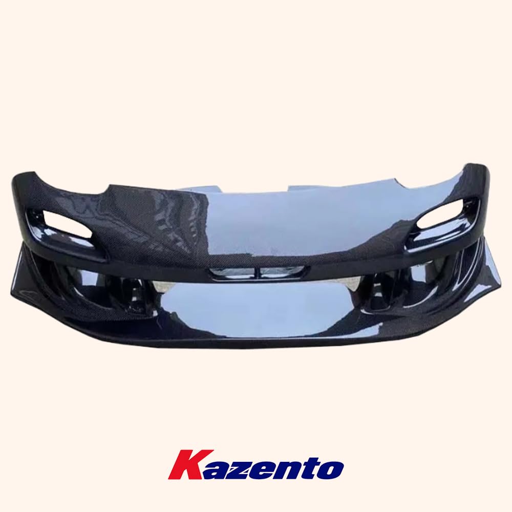 Kazento For Mazda RX-7 FD RX7 FD3S RE-GT Style Carbon Fiber Front Bumper Body Kits Kazento Carbon Parts 车身侧板 FD3S-FB-REGT-CF