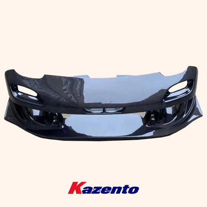 Kazento For Mazda RX-7 FD RX7 FD3S RE-GT Style Carbon Fiber Front Bumper Body Kits