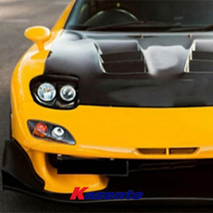Kazento For Mazda RX-7 FD RX7 FD3S RE-GT Style Carbon Fiber Front Bumper Body Kits