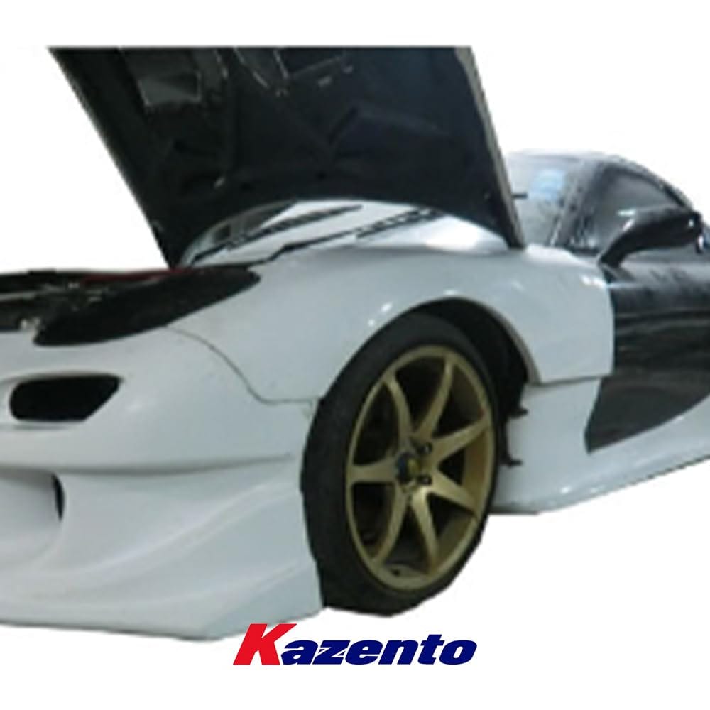 Kazento For Mazda RX-7 FD RX7 FD3S RE-GT Style Fiberglass FRP Unpaint Front Fender Addon Kazento Carbon Parts 车身侧板 FD3S-FF-REGT-FRP