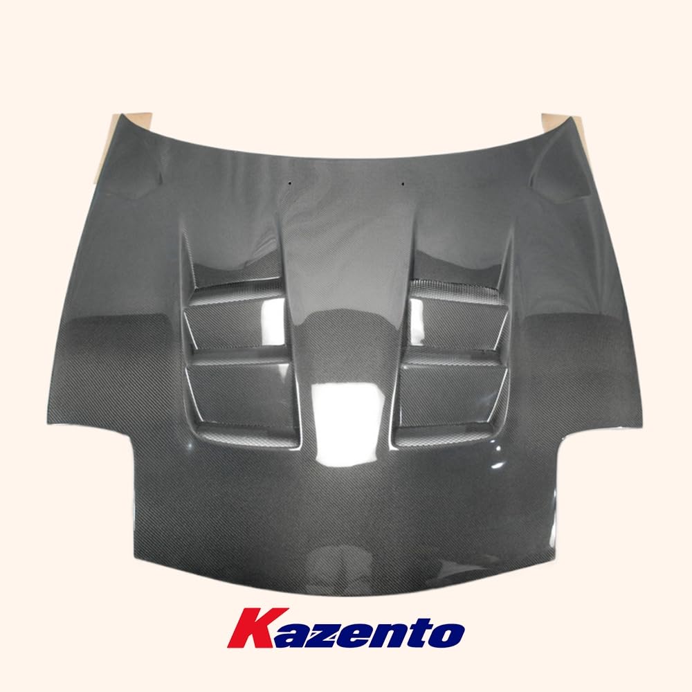 Kazento For Mazda RX-7 FD RX7 FD3S RE Style Carbon Fiber Front Vented Bumper Hood Bonnet
