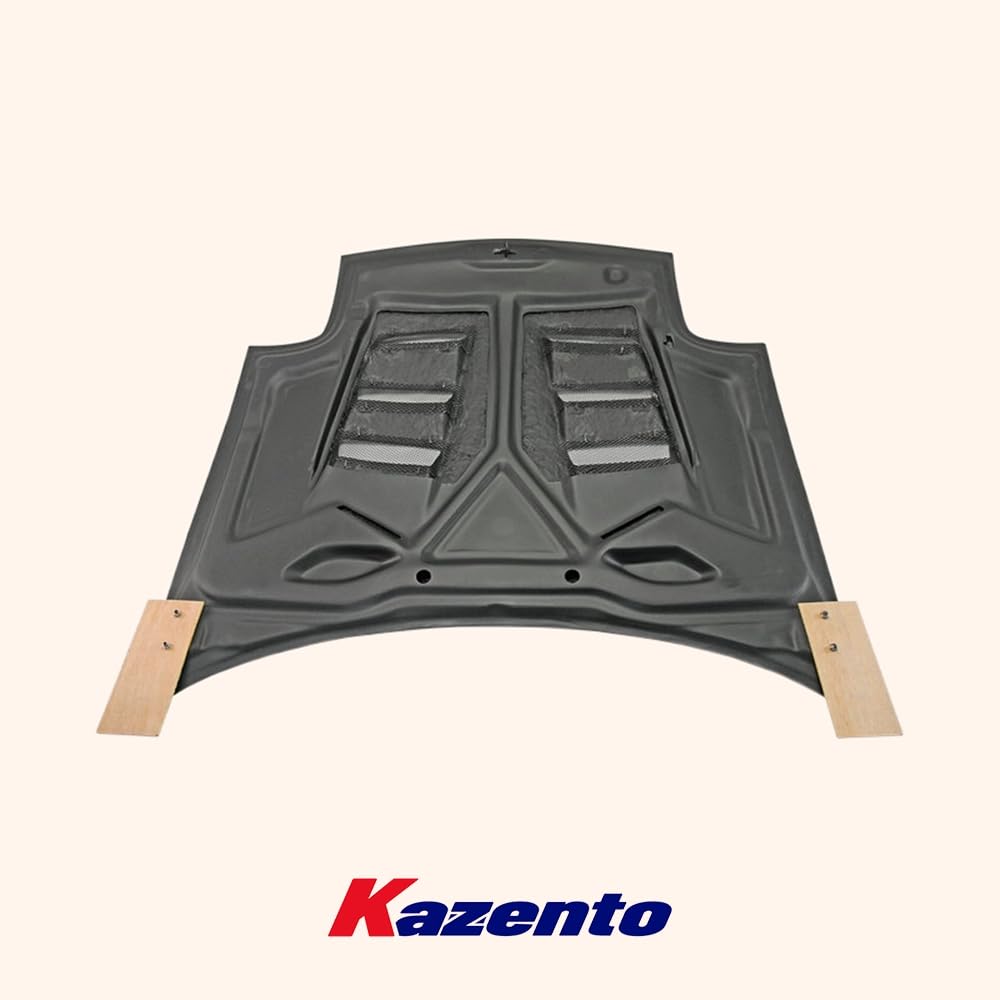Kazento For Mazda RX-7 FD RX7 FD3S RE Style Forged Carbon Front Vent Bumper Hood Bonnet