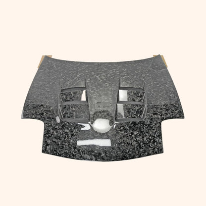 Kazento For Mazda RX-7 FD RX7 FD3S RE Style Forged Carbon Front Vent Bumper Hood Bonnet