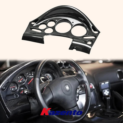 Kazento For Mazda RX-7 RX7 FD FD3S (LHD Only) Carbon Fiber Dash Cluster Cover Interior Kazento Carbon Parts 车身侧板 FD3S-CLUSTER-LHD-CF