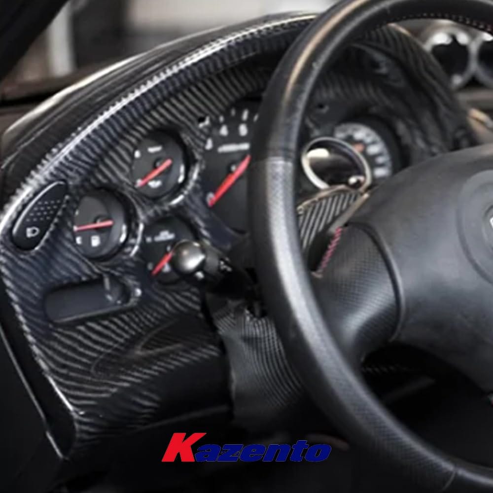 Kazento For Mazda RX-7 RX7 FD FD3S (LHD Only) Carbon Fiber Dash Cluster Cover Interior