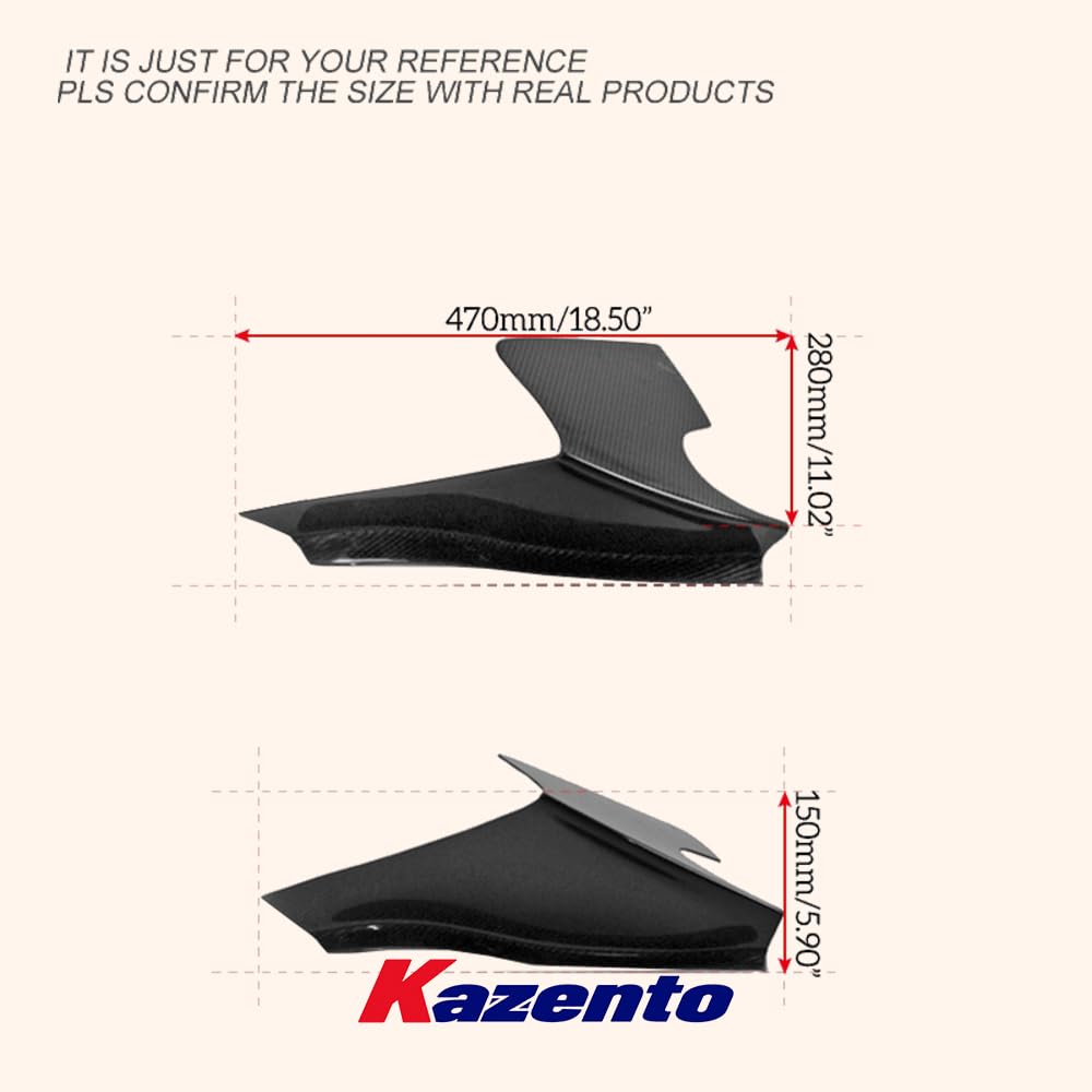 Kazento For Mazda RX-7 RX7 FD FD3S (RE-GT Bumper Only) Carbon Fiber Front Bumper Canard
