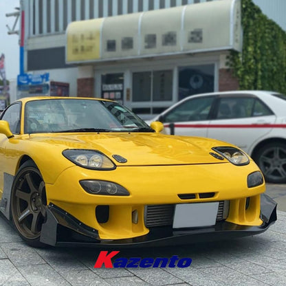Kazento For Mazda RX-7 RX7 FD FD3S (RE-GT Bumper Only) Carbon Fiber Front Bumper Canard