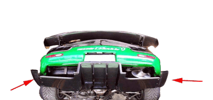 Kazento For Mazda RX-7 RX7 FD FD3S RE Style Carbon Fiber Rear Diffuser Add On Spat Pair