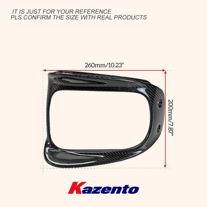 Kazento For Mazda RX-7 RX7 FD3S KZ Carbon Fiber Front Inner Headlight Inside Cover Trim