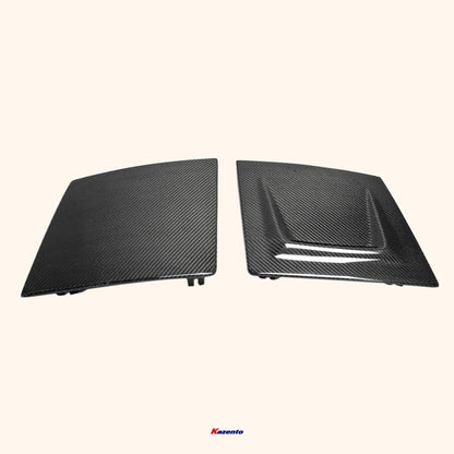 Kazento For Mazda Rx7 Fc3S Vented Headlight Covers Carbon Fiber Front Head Light Lamp Covers Kazento Carbon Parts 车身侧板 FC3S-HL-V-2P-CF