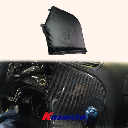 Kazento For Mazda RX7 FD3S (LHD Only) Interior Carbon  Radio A/C Control Panel (Blank) Kazento Carbon Parts 车身侧板 FD3S-CONTROL-LHD-BLK-MCF