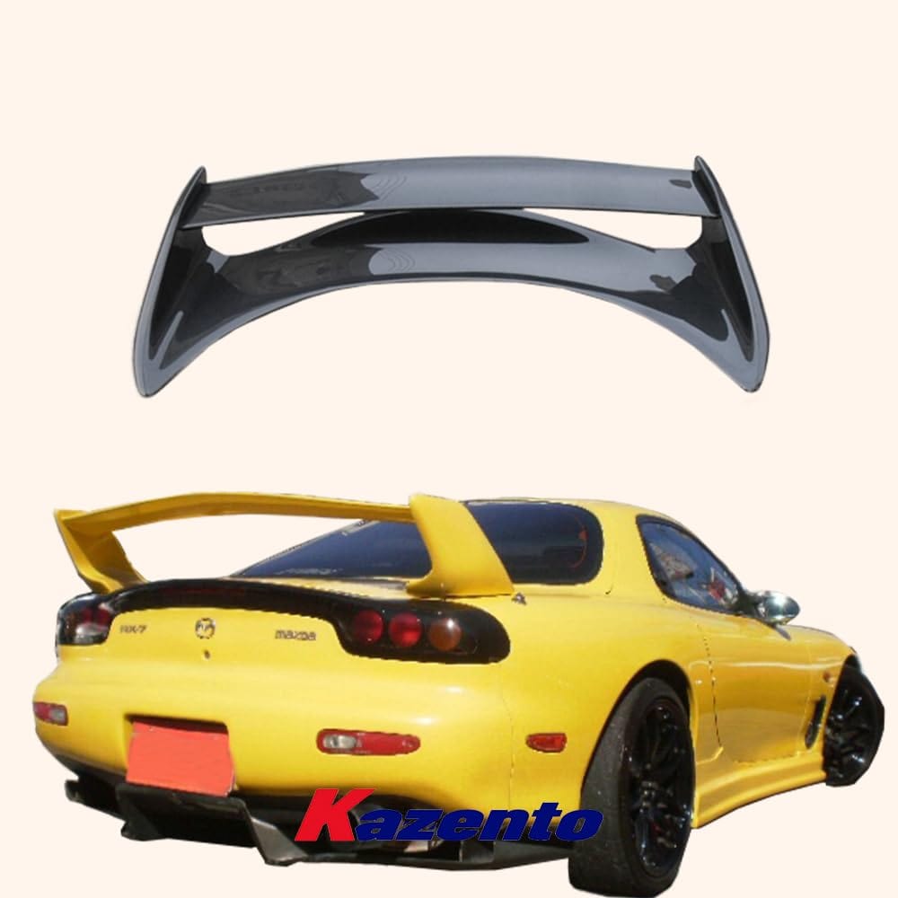 Kazento For Mazda RX7 FD3S MS Style Carbon Fiber Rear Trunk Boot Spoiler Wing Kits