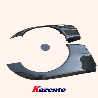 Kazento For Mazda RX7 FD3S RE-GT Kit Carbon Fiber Rear Quarter Panel Fender Flares