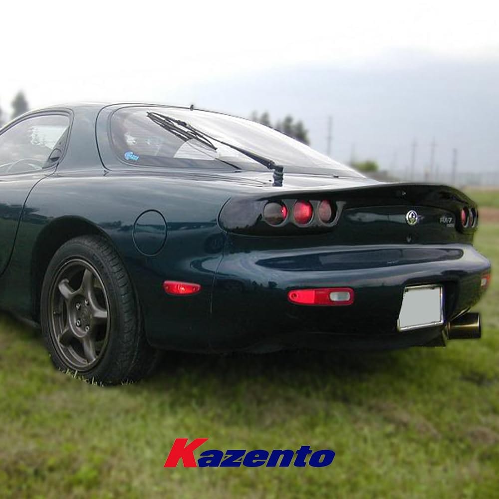 Kazento For Mazda RX7 FD3S RE Style Carbon Fiber Rear Bumper Brake Light Cover Garnish