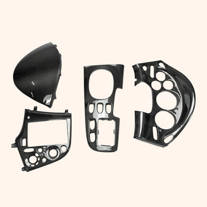 Kazento For Mazda RX7 FD3S (RHD Only) Interior Cluster Console Dash (4pcs) Carbon Fiber
