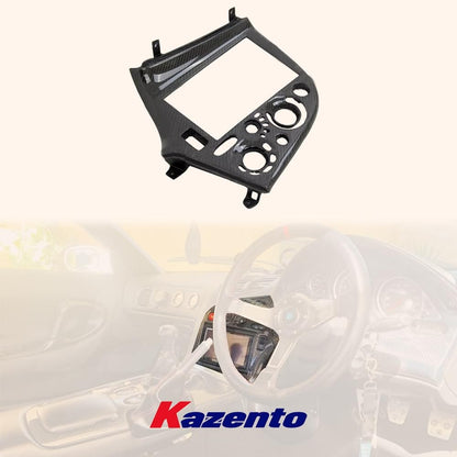 Kazento For Mazda RX7 FD3S (RHD Only) KZ Style Carbon Fiber Interior Radio Control Cover Kazento Carbon Parts 车身侧板 FD3S-CONTROL-RHD-CF