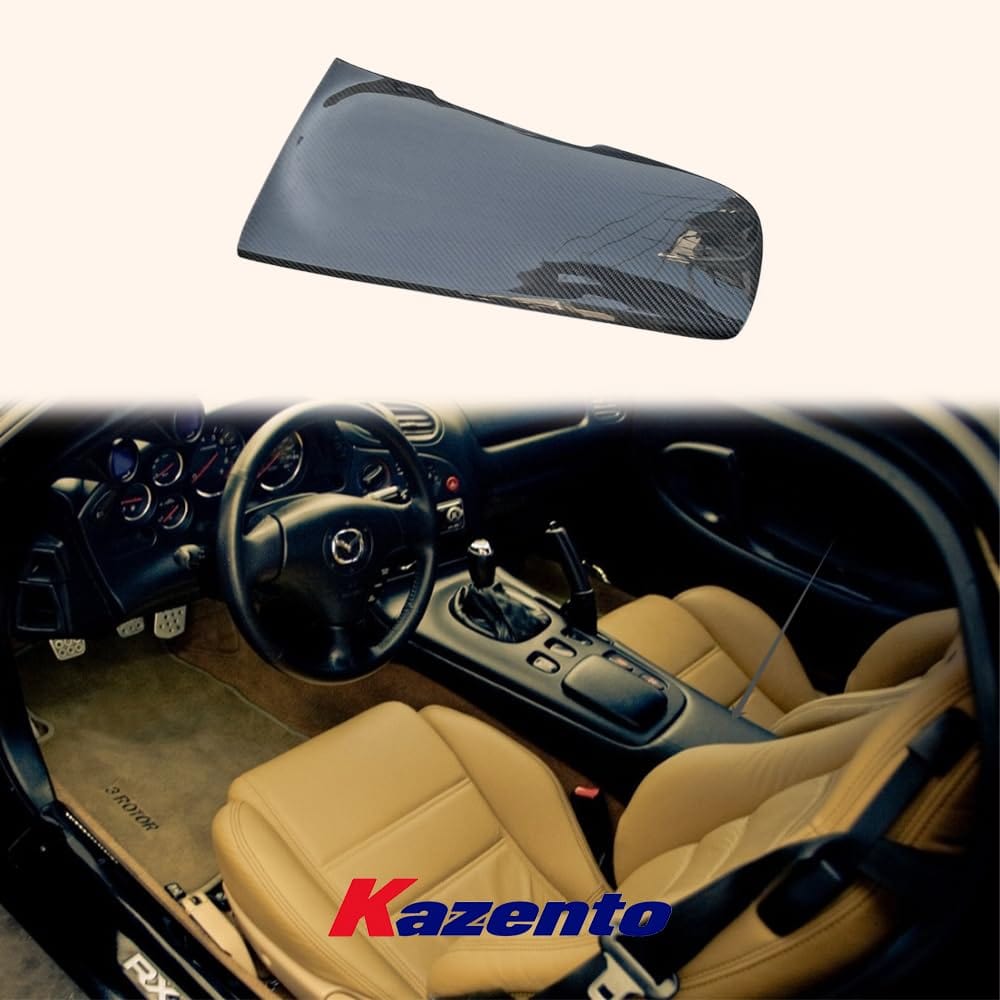Kazento For Mazda RX7 RX-7 FD FD3S (LHD Only) Carbon Fiber Interior Armrest Cover Panel Kazento Carbon Parts 车身侧板 FD3S-ARM-LHD-CF