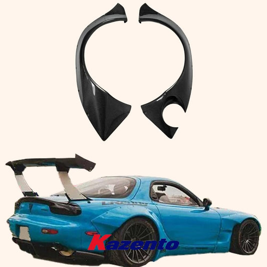 Kazento For Mazda RX7 RX-7 FD3S RB Style Carbon Fiber Rear Wide Fender Flare Add On