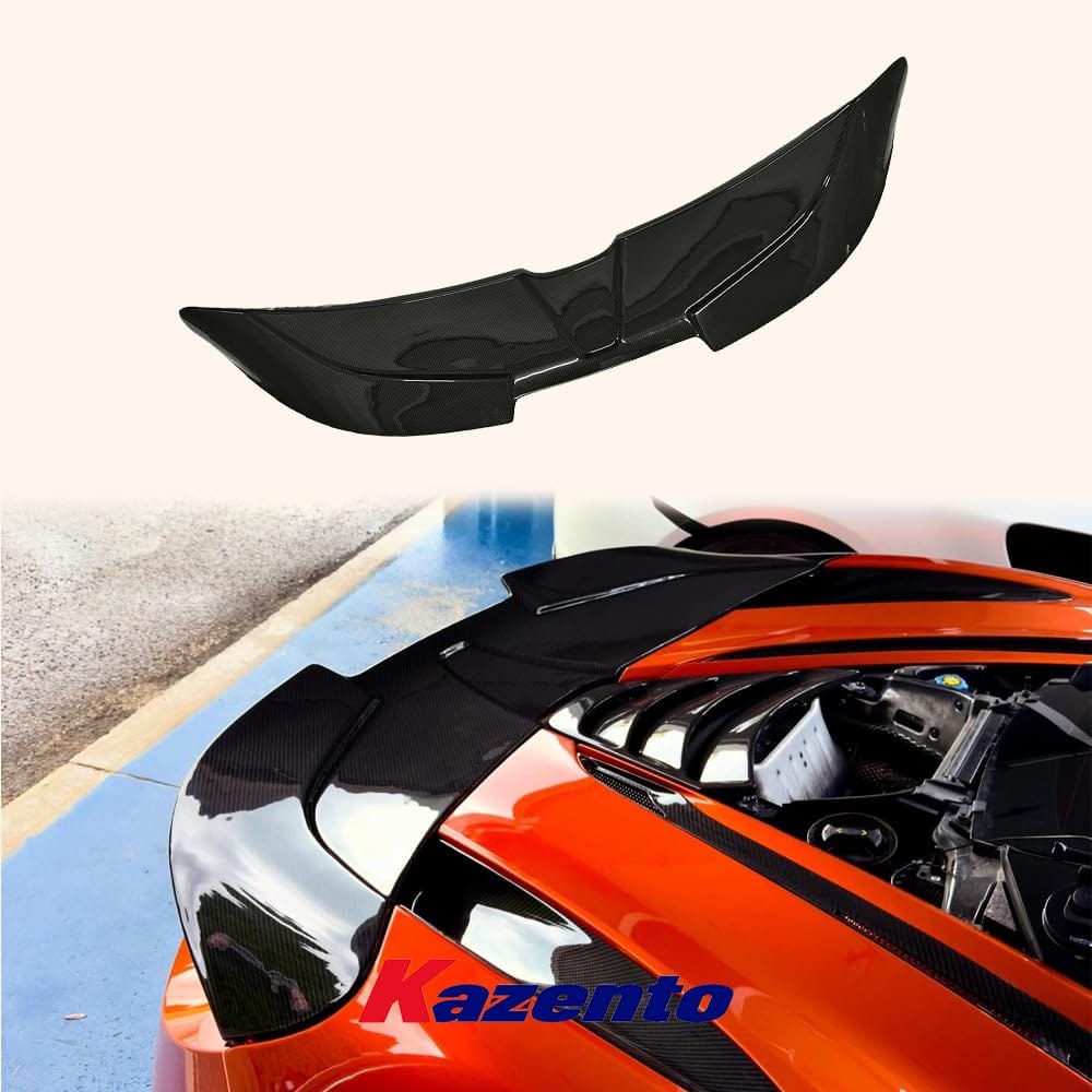 Kazento For Mclaren 2017-2023 Dry Carbon Fiber Rear Trunk Bumper Spoiler Wing Diffuser Kazento Carbon Parts 车身侧板 720S-RS-DCF