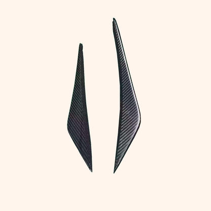 Kazento For Mclaren 720 720S 2017-23 OE Style Dry Carbon Fiber Front Bumper Side Canard