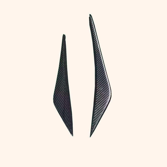 Kazento For Mclaren 720 720S 2017-23 OE Style Dry Carbon Fiber Front Bumper Side Canard