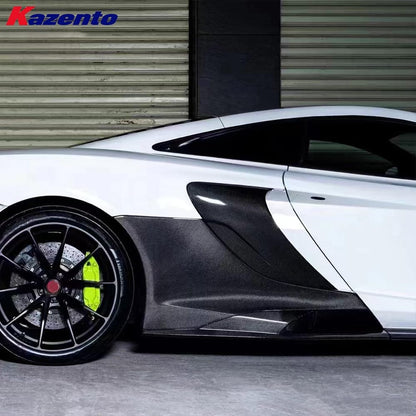 Kazento For Mclaren MP4-12C 2011-14 675LT Style Carbon Fiber Side Skirts 6pcs Kazento Carbon Parts 车身侧板 12C-SS-CF