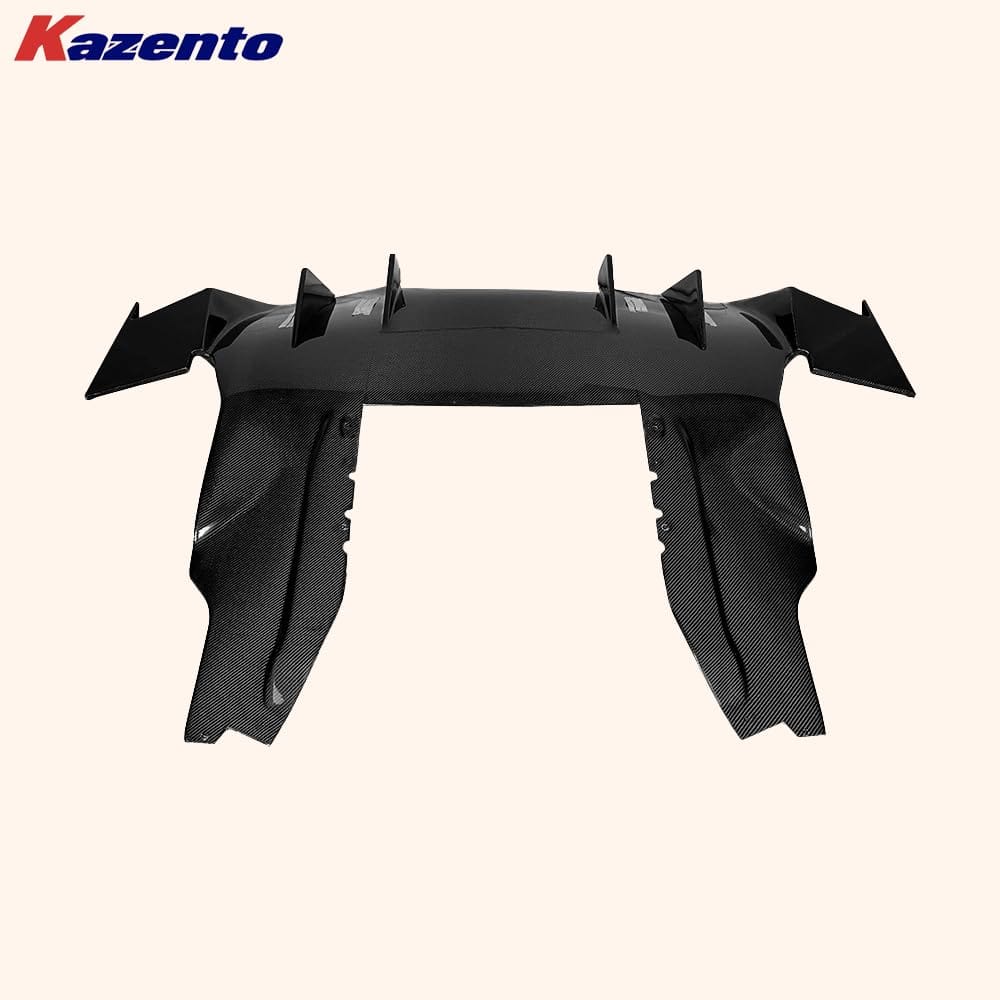 Kazento For Mclaren MP4-12C 2011-14 KZ Style Carbon Fiber Rear Bumper Lip Diffuser