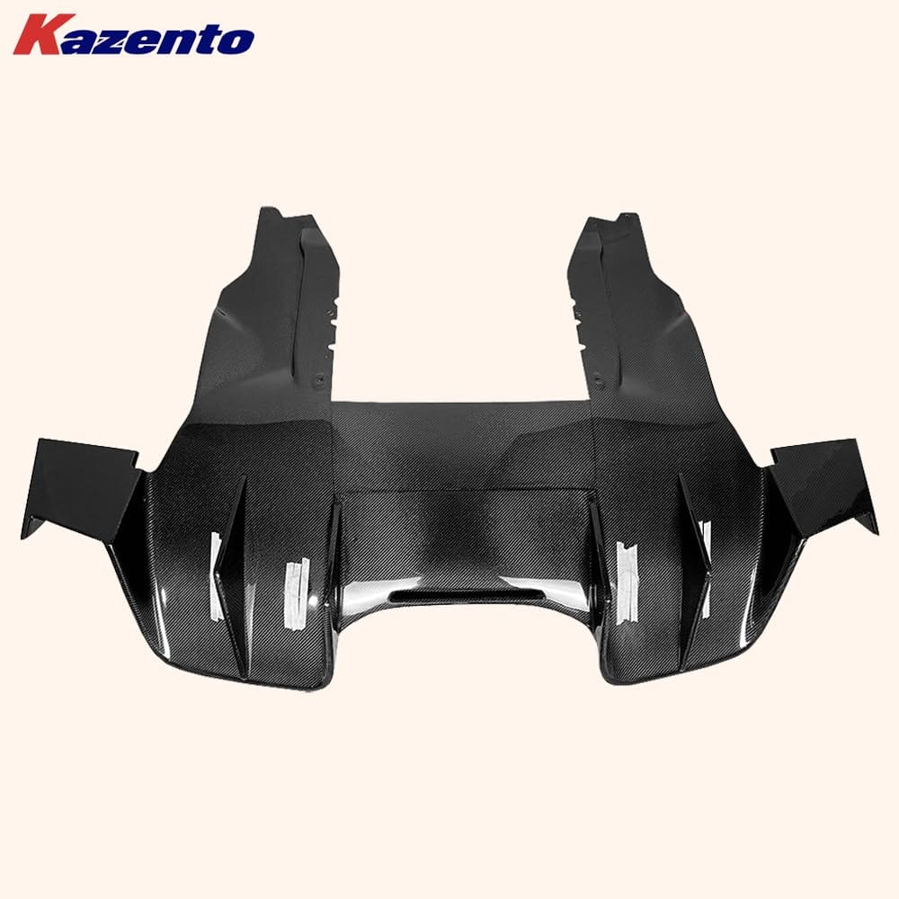 Kazento For Mclaren MP4-12C 2011-14 KZ Style Carbon Fiber Rear Bumper Lip Diffuser