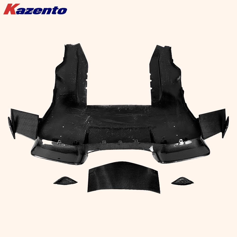 Kazento For Mclaren MP4-12C 2011-14 KZ Style Carbon Fiber Rear Bumper Lip Diffuser
