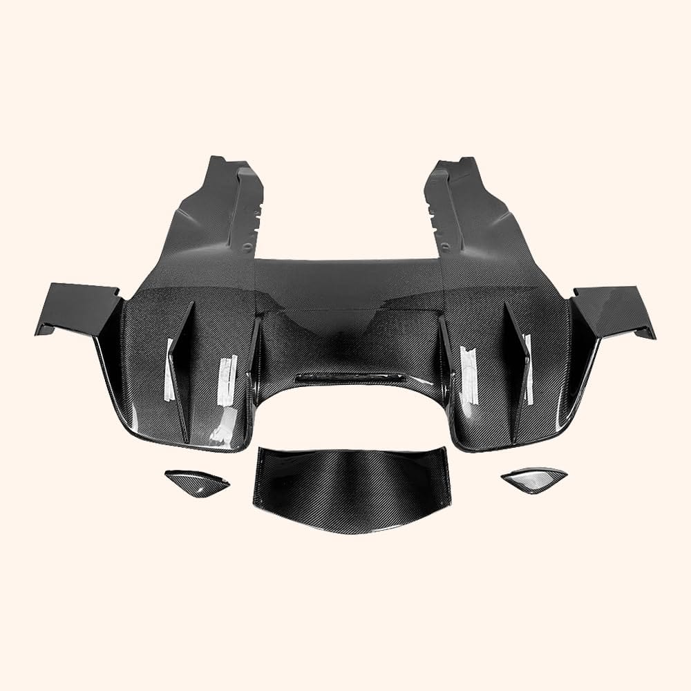 Kazento For Mclaren MP4-12C 2011-14 KZ Style Carbon Fiber Rear Bumper Lip Diffuser