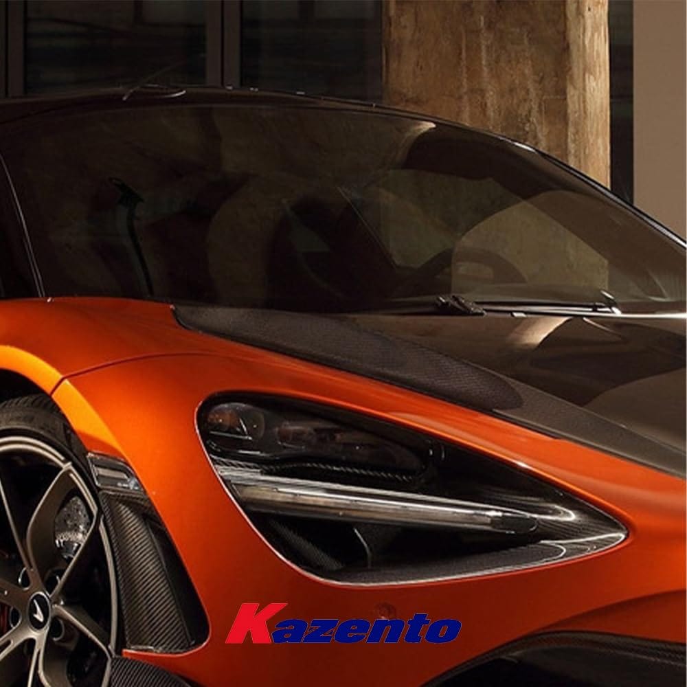 Kazento For Mclaren720 720S 2017-23 OE Style Dry Carbon Fiber Mirror Cover Replacement