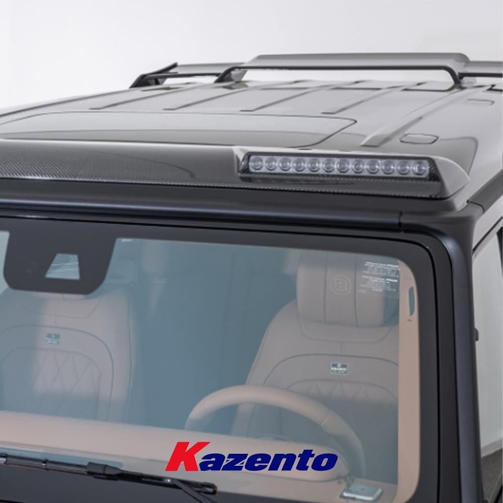 Kazento For Mercedes Benz G63 W464 AMG G500 Brabs Dry Carbon Fiber Roof LED Light Bar Kazento Carbon Parts 车身侧板 G63-RFSL-DCF