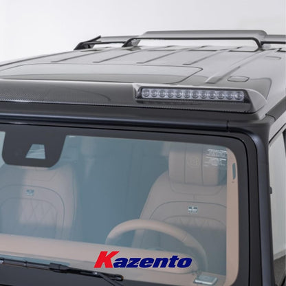Kazento For Mercedes Benz G63 W464 AMG G500 Brabs Dry Carbon Fiber Roof LED Light Bar Kazento Carbon Parts 车身侧板 G63-RFSL-DCF