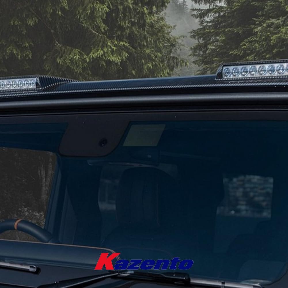 Kazento For Mercedes Benz G63 W464 AMG G500 Brabs Dry Carbon Fiber Roof LED Light Bar Kazento Carbon Parts 车身侧板 G63-RFSL-DCF
