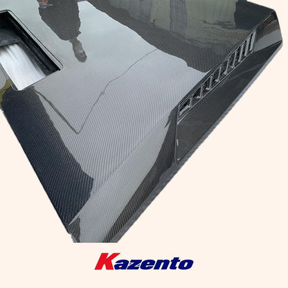 Kazento For Mercedes Benz W463 G900 G63 2019+ Carbon Fiber Vented Cooling Hood Bonnet
