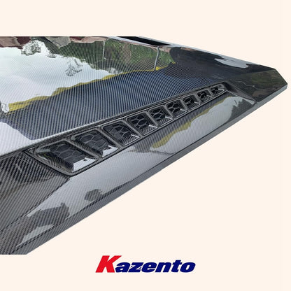 Kazento For Mercedes Benz W463 G900 G63 2019+ Carbon Fiber Vented Cooling Hood Bonnet